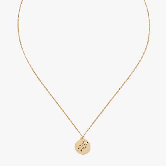 Kate Spade Zodiac Pisces Round Pendant 🎉Host Pick🎉 - Picture 2 of 4